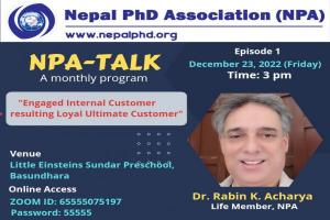 NPA Talk Program "Engaged Internal Customer resulting Loyal Ultimate Customer"